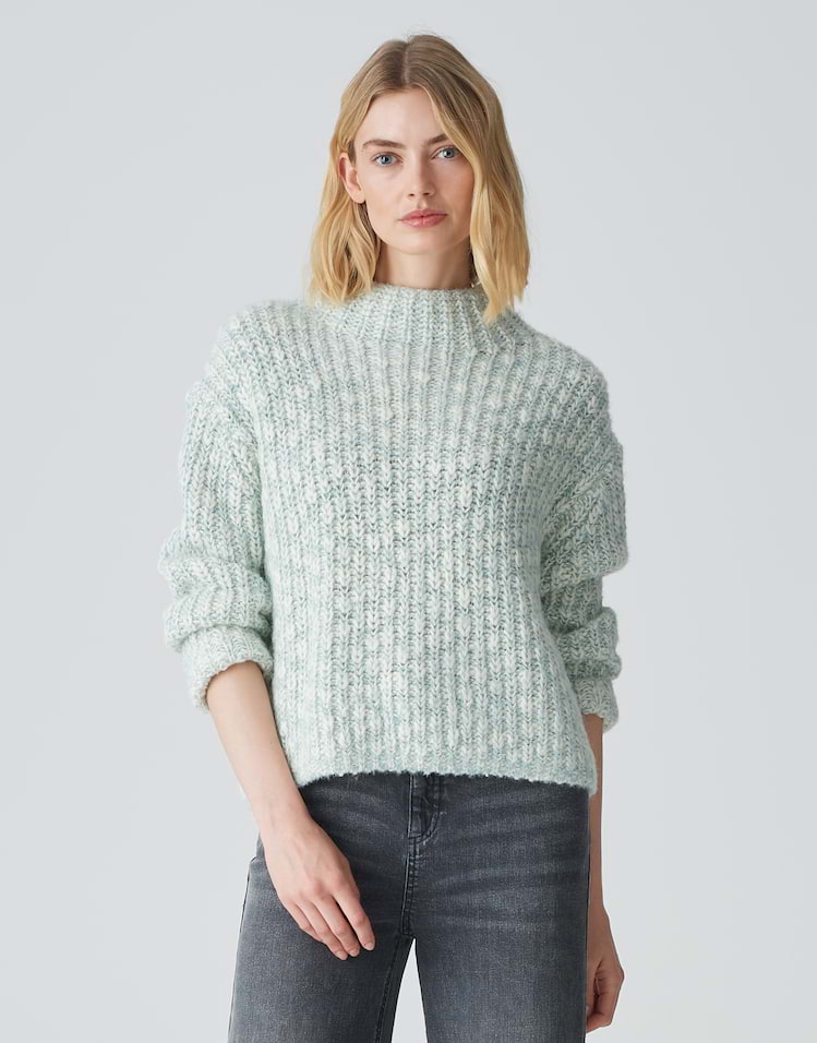 Gebreide trui Pahuma soft blauw online bestellen OPUS online shop