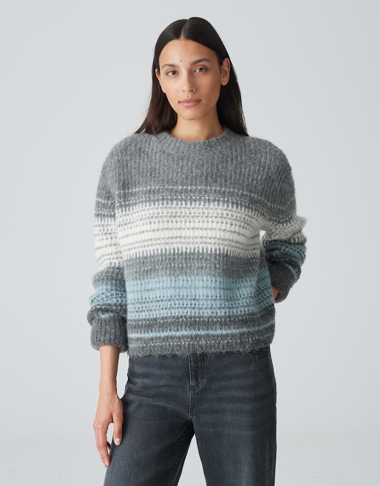 Fine knit jumper Piranula brown by OPUS shop your favourites online