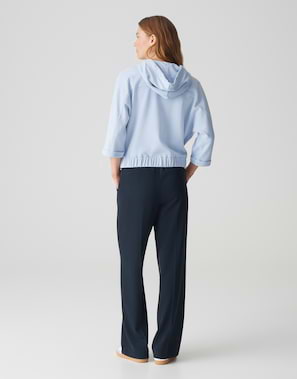 OPUS Damen Sweatshirt Ohne Ärmel | Tweed-Optik V-Ausschnitt | Lässiges Sweattop Für Alltag & Büro