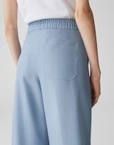 Pantaloni Jogger Donna OPUS - Modello MELANE Denim Wide Leg - Gamba Larga In Cotone BCI - Vita Elastica - 2