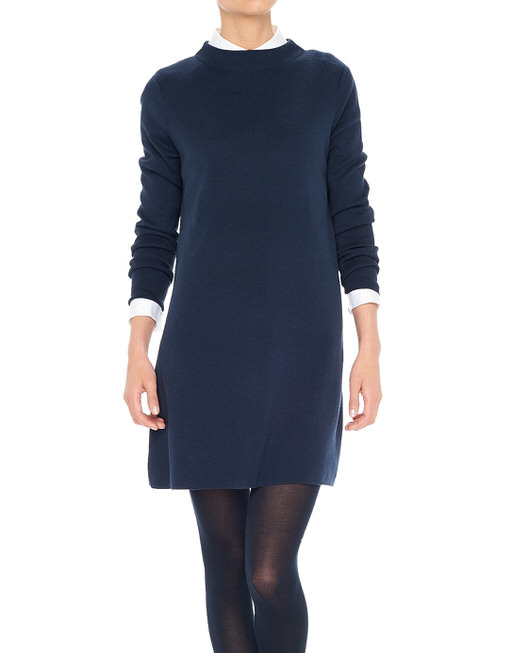 Gebreide Jurk Warsley Blauw Online Bestellen Opus Online Shop