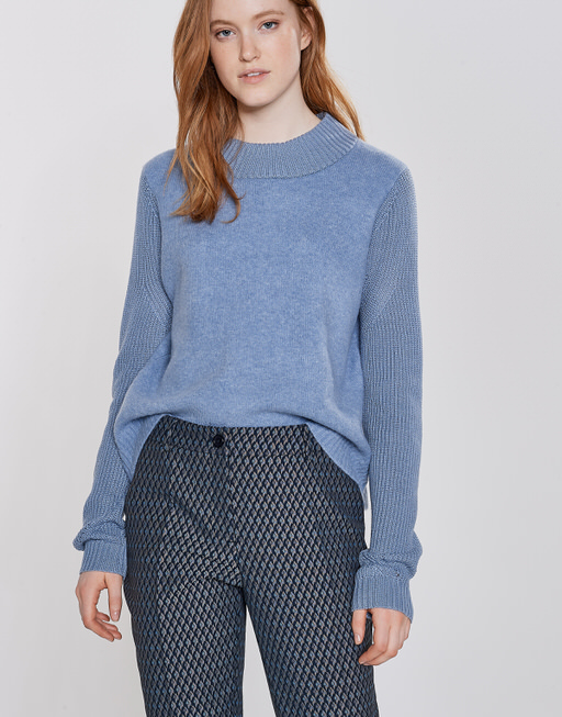 Turtleneck jumper Patti blue by OPUS | shop your favourites online