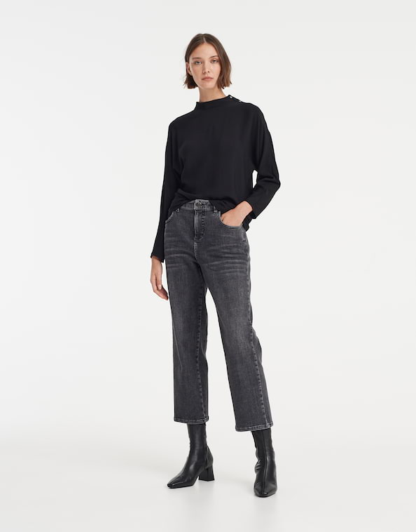 Jeans Lani light coal schwarz online bestellen | OPUS Online Shop