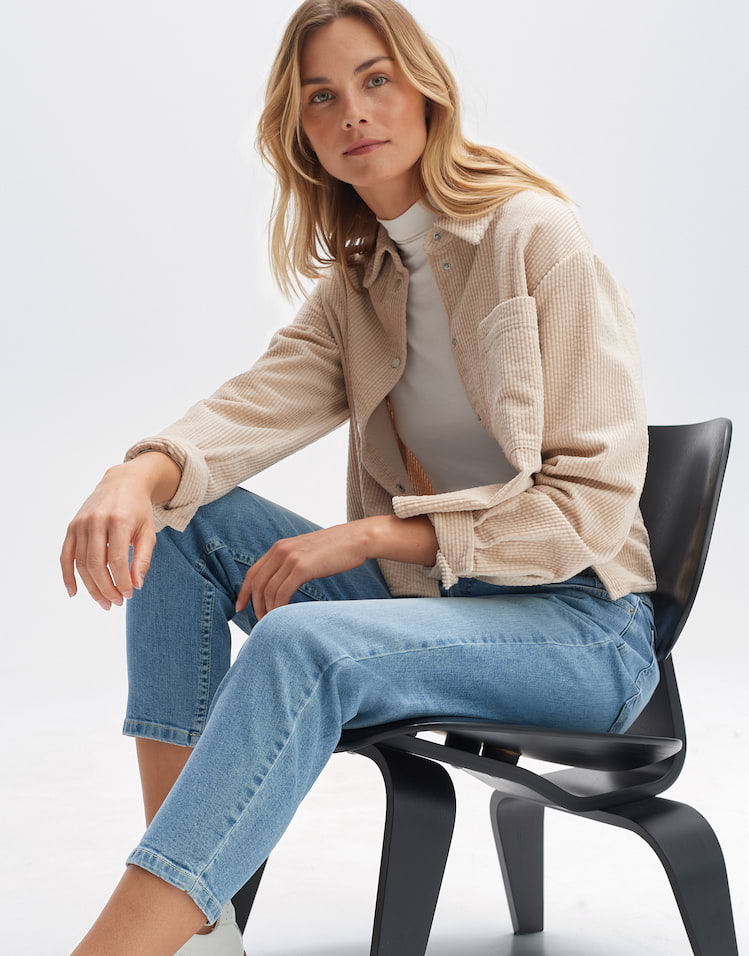 Carrot Jeans Loryn iced blau online bestellen OPUS Online Shop