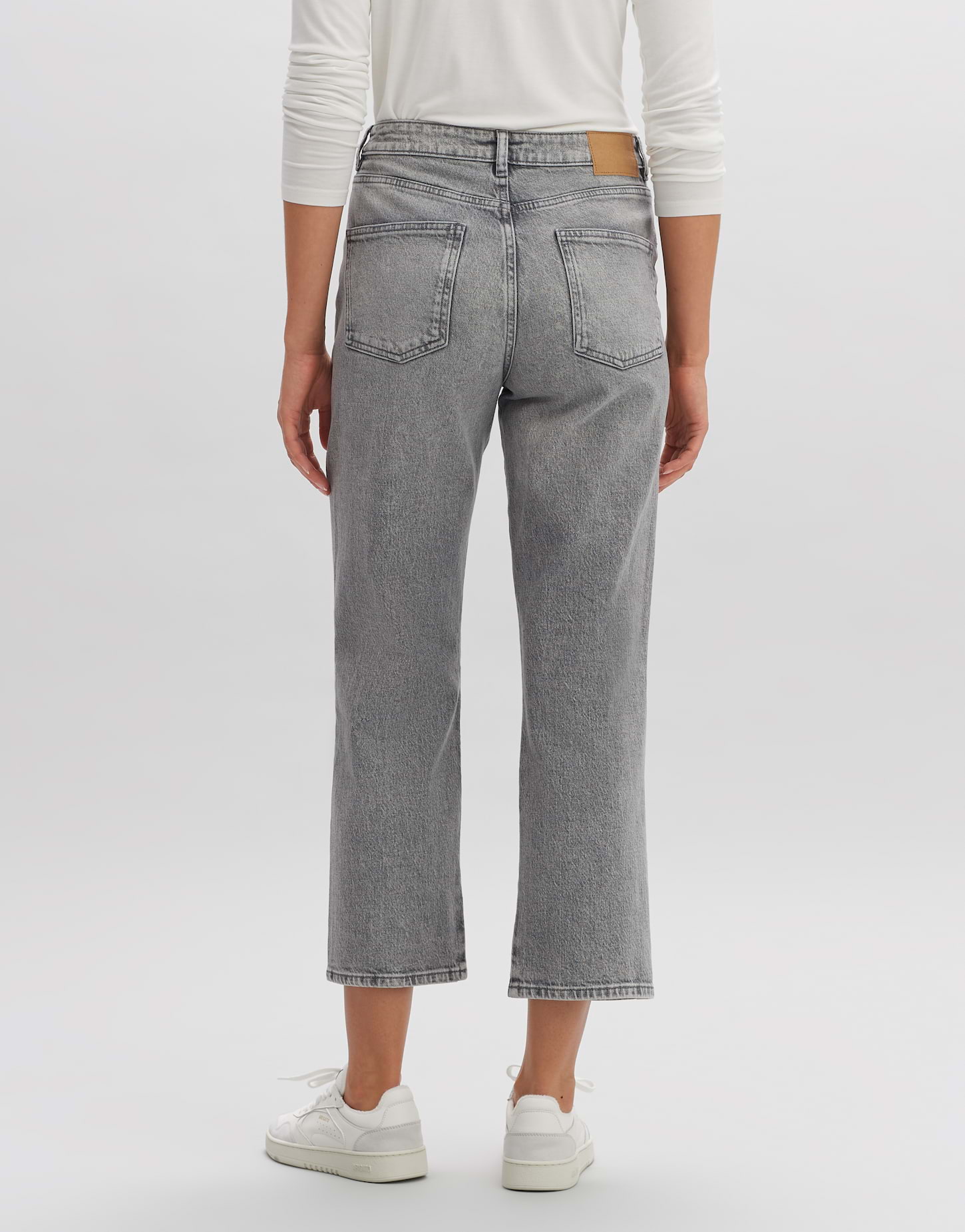 OPUS Damen Boyfriend Jeans - LANI Fit Mit Aufschlag (Dry Indigo)