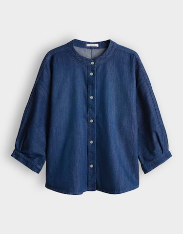 Someday Camicetta Overshirt Donna In Denim: Maniche Lunghe, Regular Fit, ZADDISON – Cotone BCI Sostenibile - 3