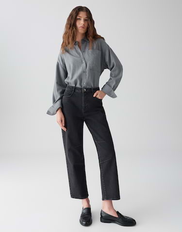 OPUS Damen Jeans 'Lissie' - Tapered Fit In Dry Indigo® Für Lässigen City-Style