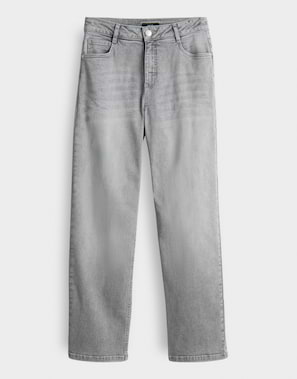 OPUS Damen Straight Jeans - Bequeme Mid-Rise Denim Hose Aus BCI Cotton