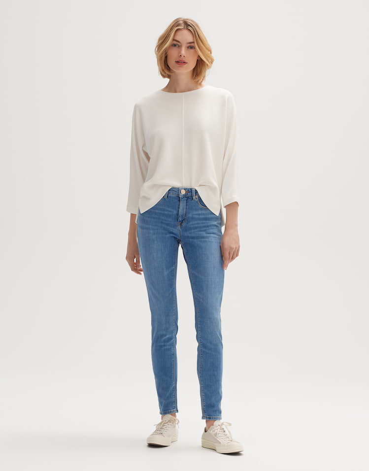 OPUS Jeans Dritti Donna ELMA Clever Straight – Denim Elastico, Lunghezza 71/76 Cm, Lavaggio Autentico