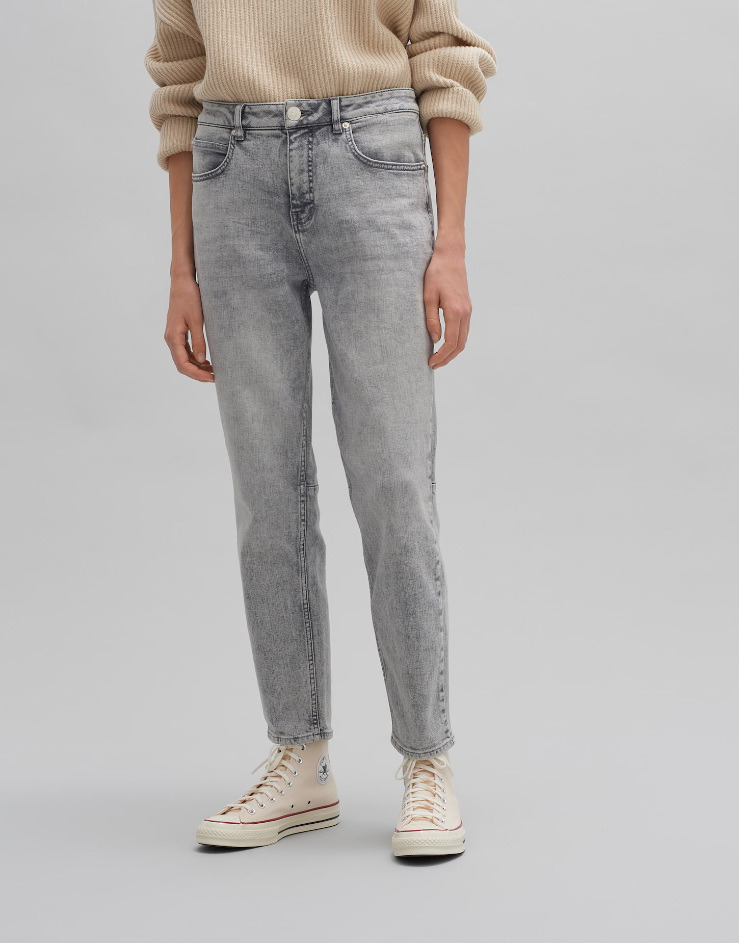 Carrot Jeans Liandra iced grau online bestellen OPUS Online Shop