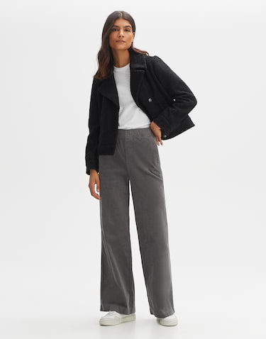 Corduroy broek Mileni casual grijs online bestellen OPUS online shop