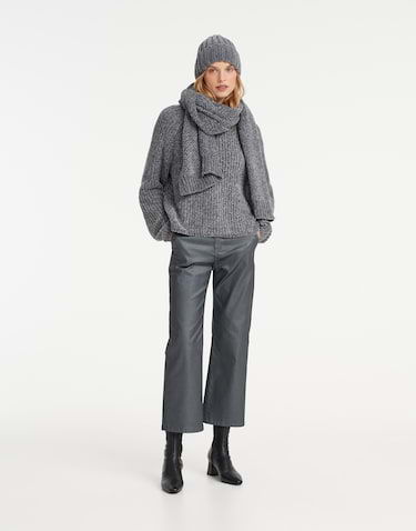 Strickschal Avelvi scarf grau online bestellen | OPUS Online Shop