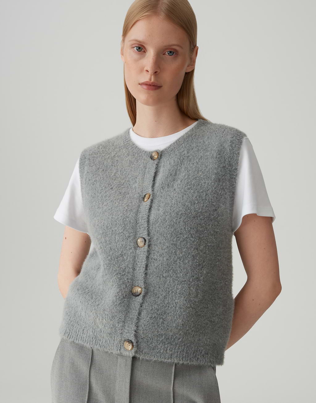 Weste Porah grau online bestellen OPUS Online Shop