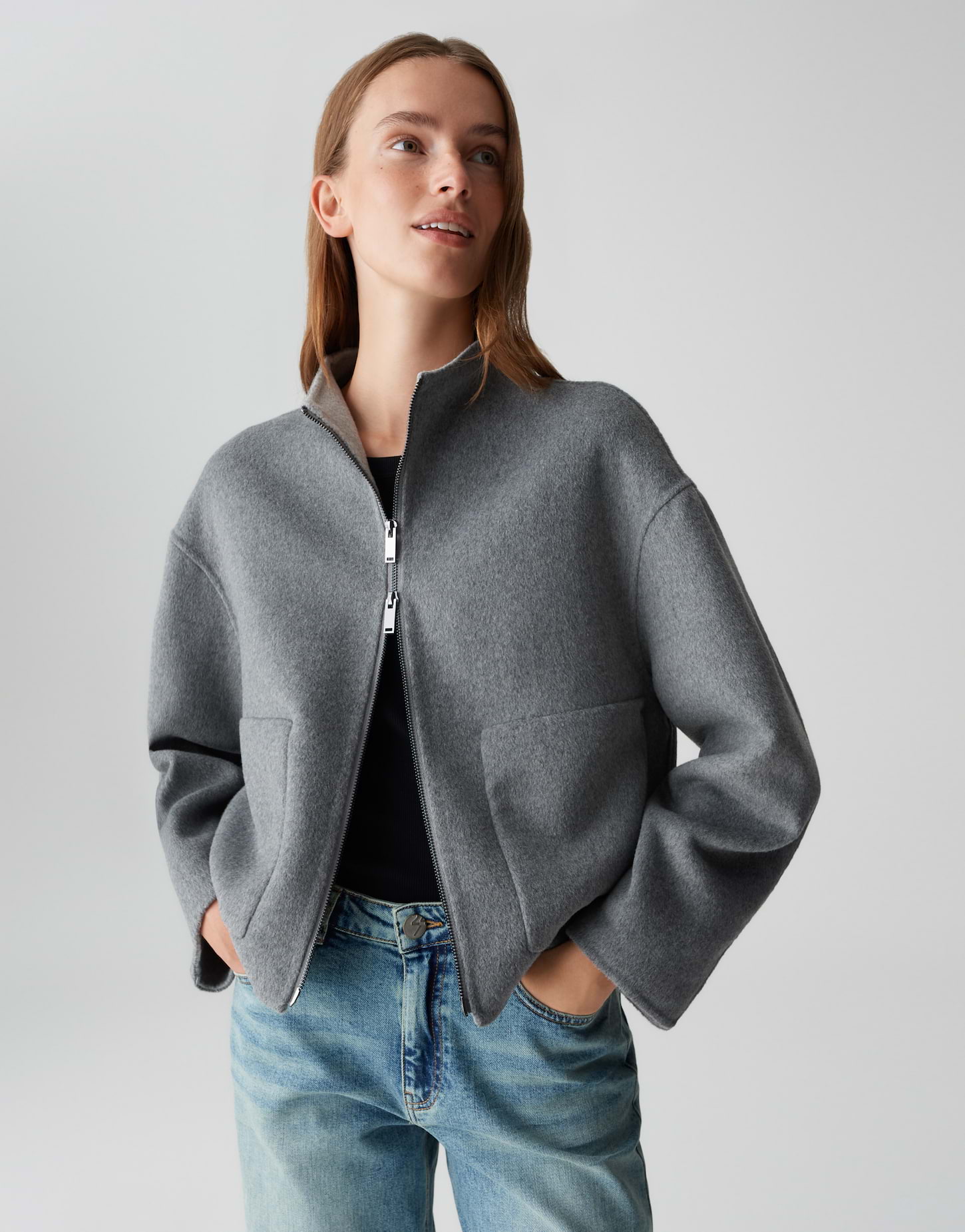 jacket Helisa grey by OPUS | shop your favourites online