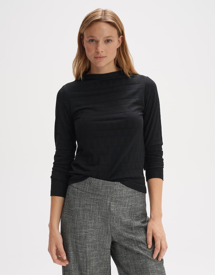 Long sleeve shirt Sorana black by OPUS | shop your favourites online