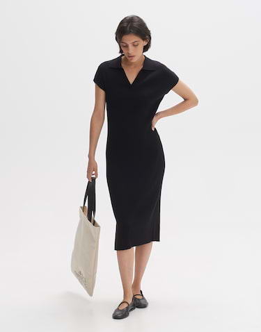 Gebreide jurk Wayla zwart online bestellen OPUS online shop