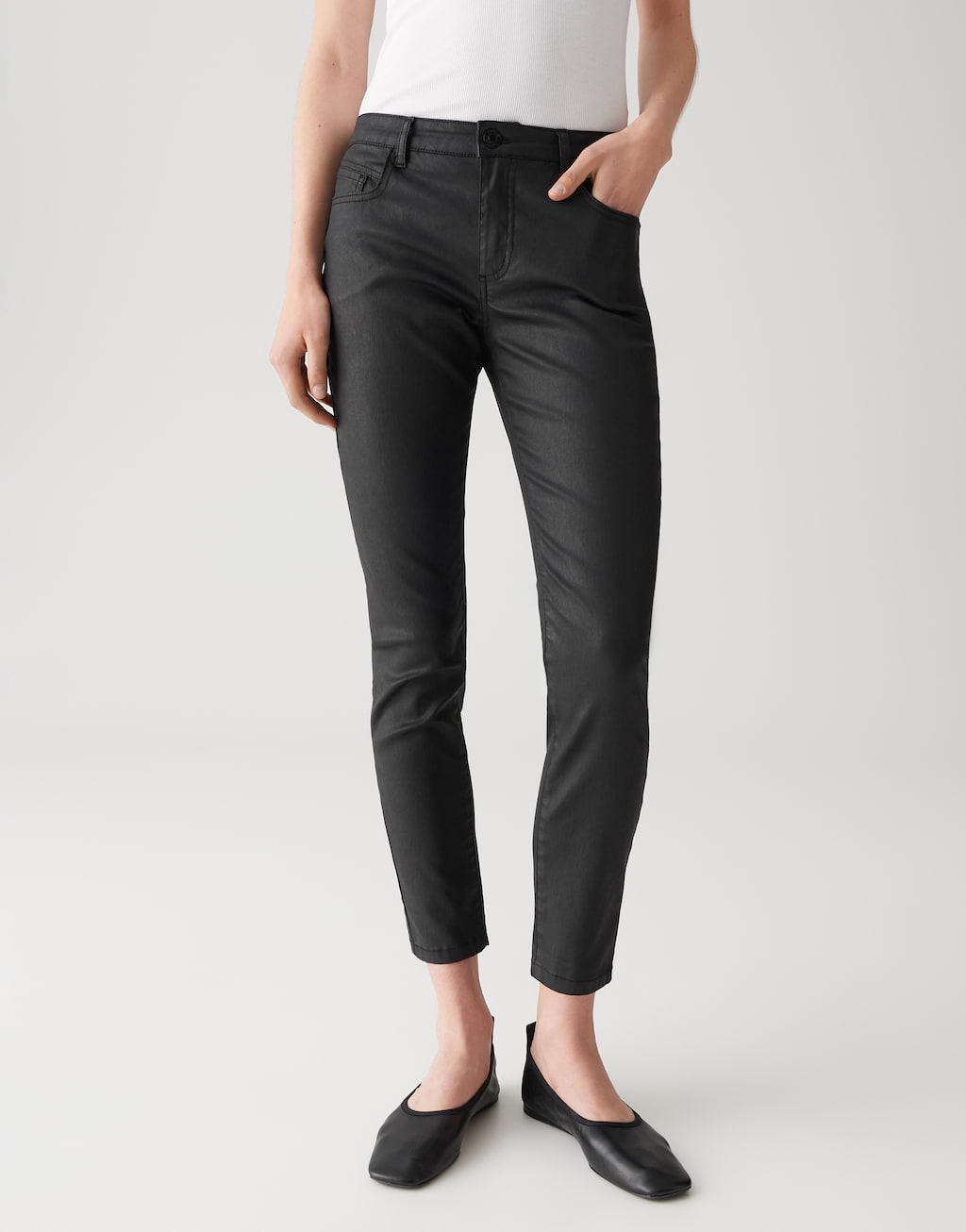 Jeans OPUS EVITA Vert Satiné Taille 36/32 - Coupe Cool, état Très Bon