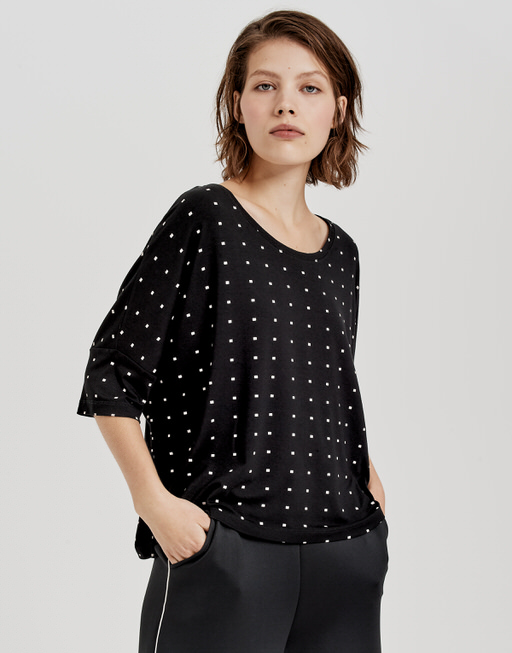 Boxy shirt Sulika square black by OPUS | shop your favourites online