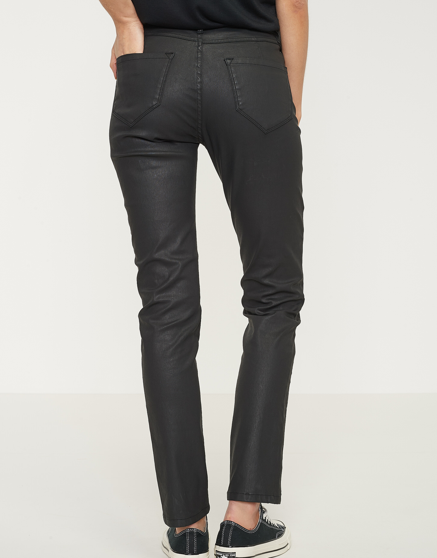 CoatedJeans Emily refined schwarz online bestellen OPUS Online Shop