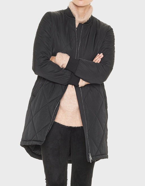 black oversized womens coat