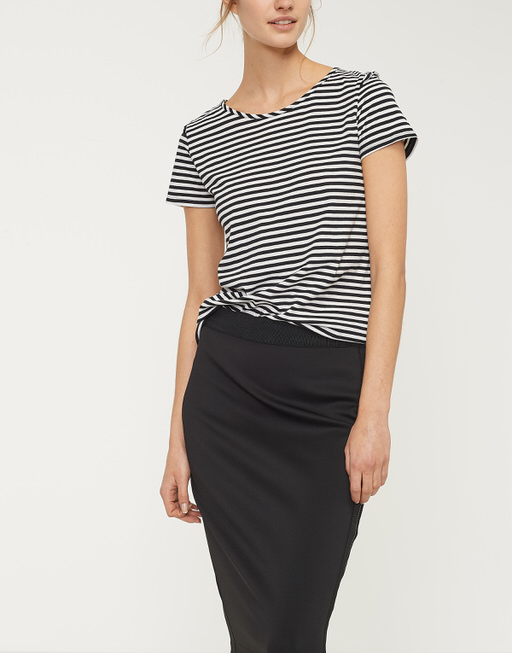 black stripe shirt