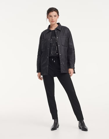 Ladies black hot sale utility jacket